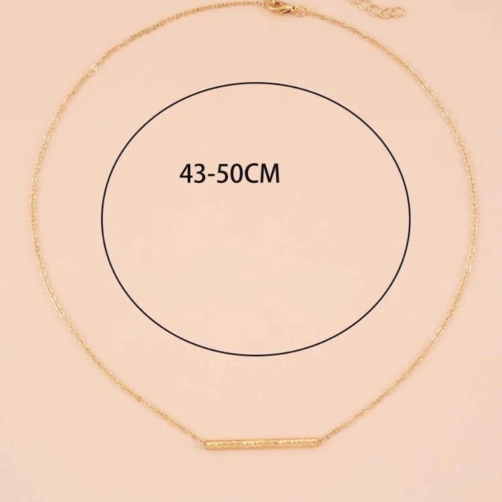 Gold Bar Balance Necklace NWT - Picture 4 of 5